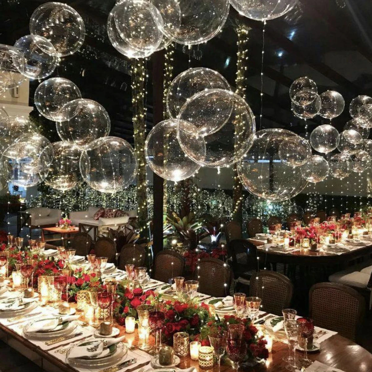 Ballons LED Transparents Mariage