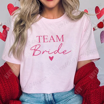 T-shirt EVJF Bride Squad à cœur