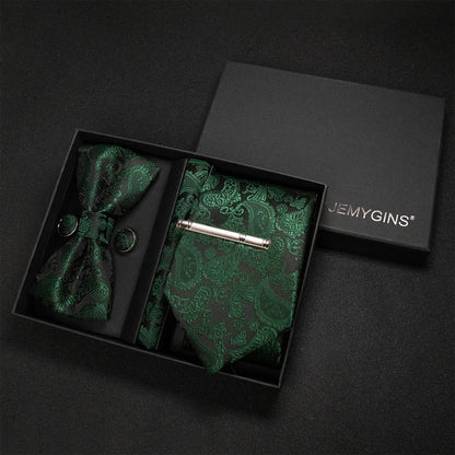 Coffret Cravate Mariage Motif Cachemire