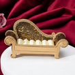 Porte-bagues fauteuil décoratif en résine