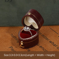 Écrin bague fiançailles vintage simili cuir — vue 21