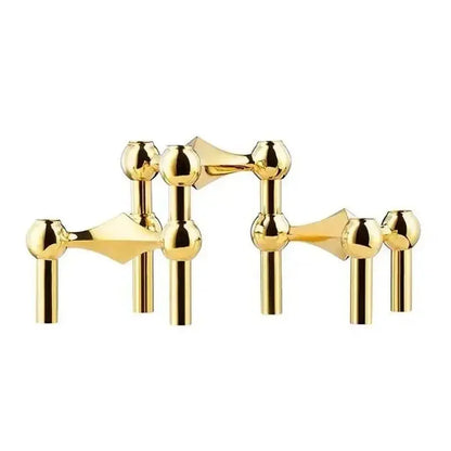 Bougeoir mariage métal modulaire empilable 3 bougies