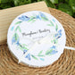 Porte alliance fleurs aquarelle et perles