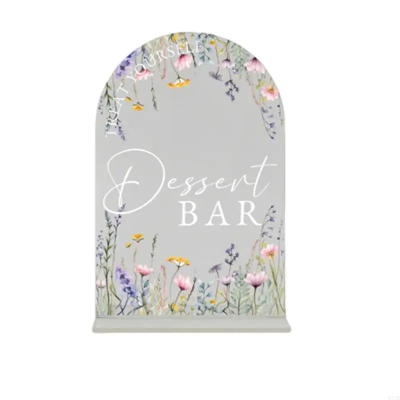 Panneau Dessert Mariage Acrylique Transparent