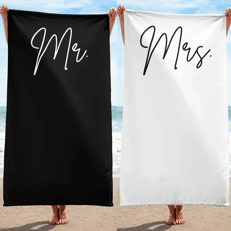 Serviette de Plage Mr & Mrs