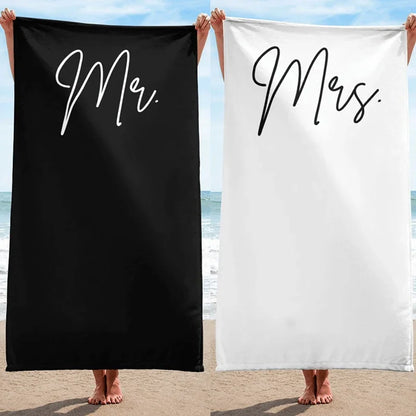 Serviette de Plage Mr & Mrs