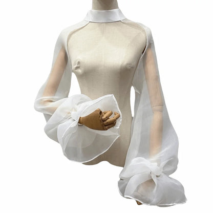 Manches Amovibles Bouffantes Mariée