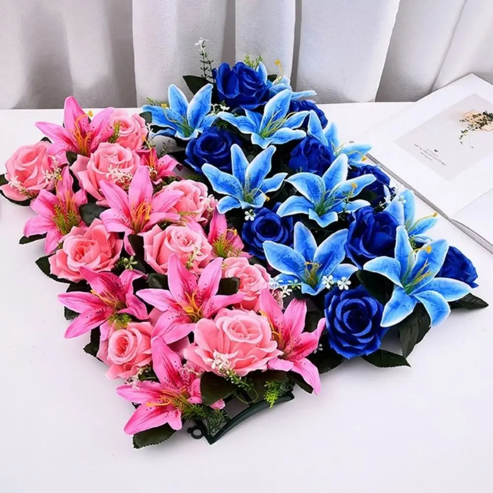 Rangée Roses et Lys Arche Mariage — vue 3