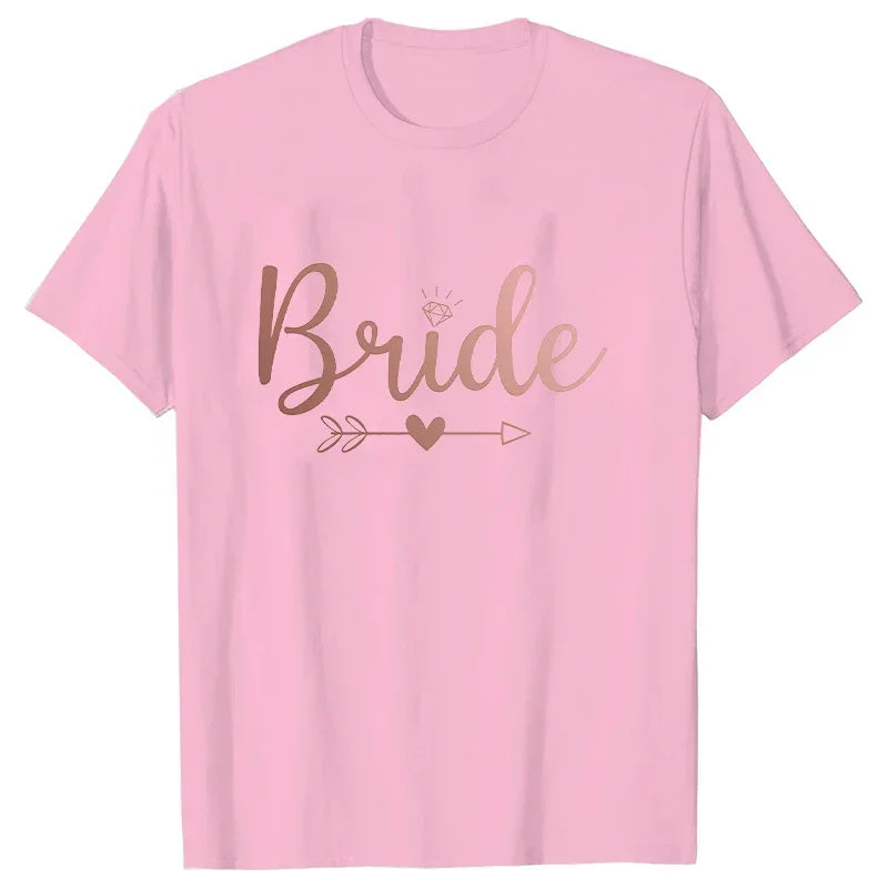 T-shirt EVJF cortège rose gold