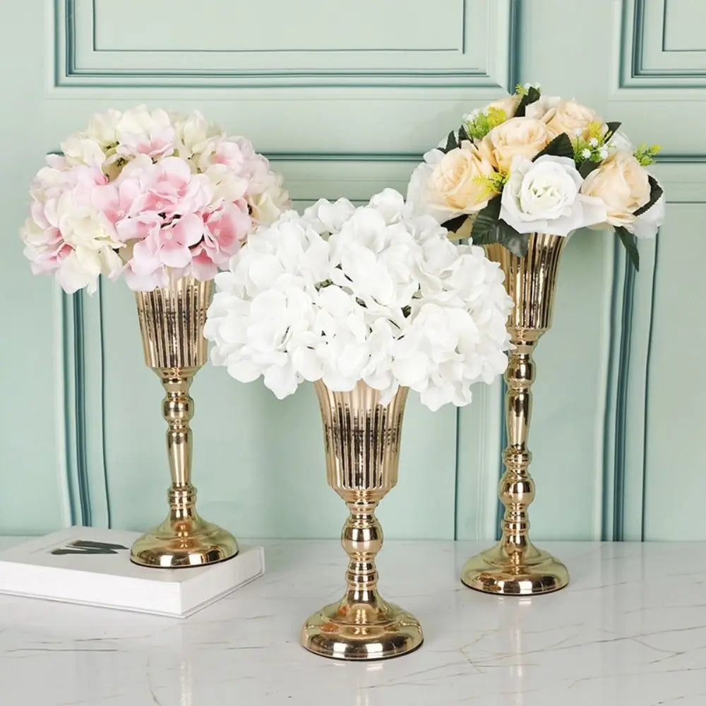 Vase Doré Centre de Table Mariage — vue 2