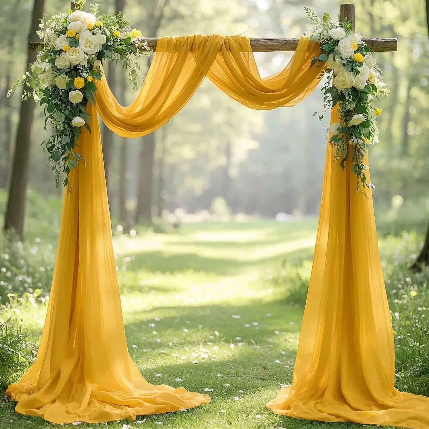 Panneau Voilage Arche Mariage Mousseline
