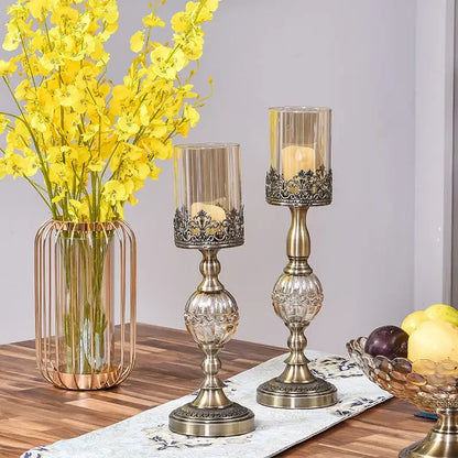 Bougeoir Cristal Centre de Table Mariage — vue 5