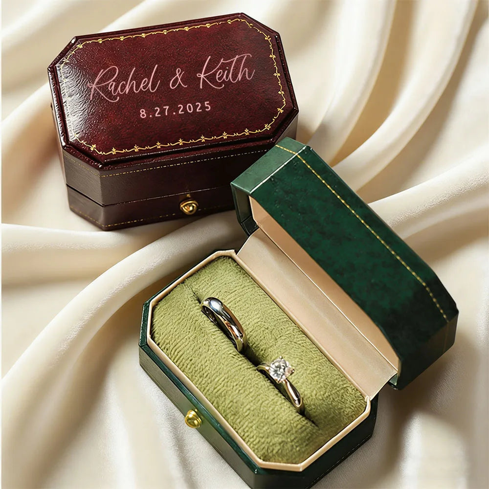 Boîte alliance cuir PU personnalisée