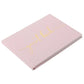Livre d'Or Mariage Chic Blanc Rose Noir