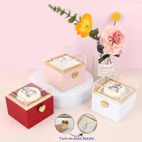 Boîte demande en mariage ourson rotative