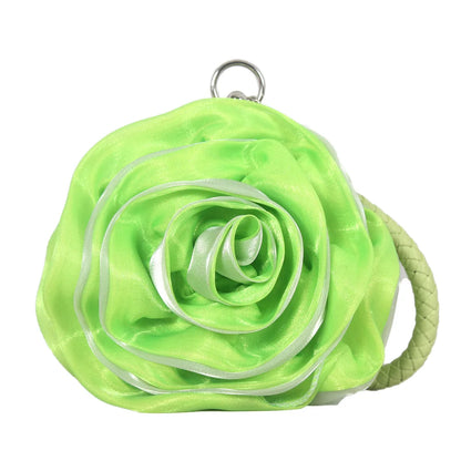 Sac pochette mariée fleur de rose