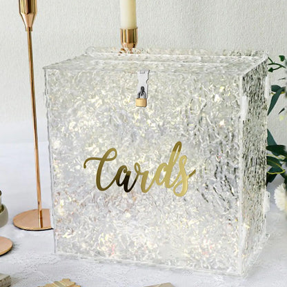 Urne mariage acrylique blanche ou irisée