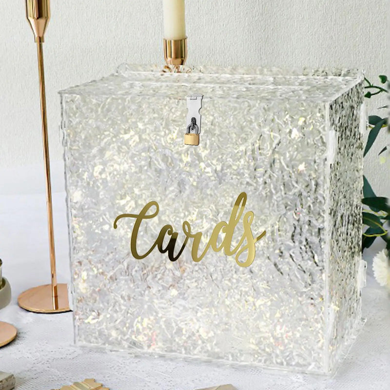 Urne mariage acrylique blanche ou irisée — vue 4