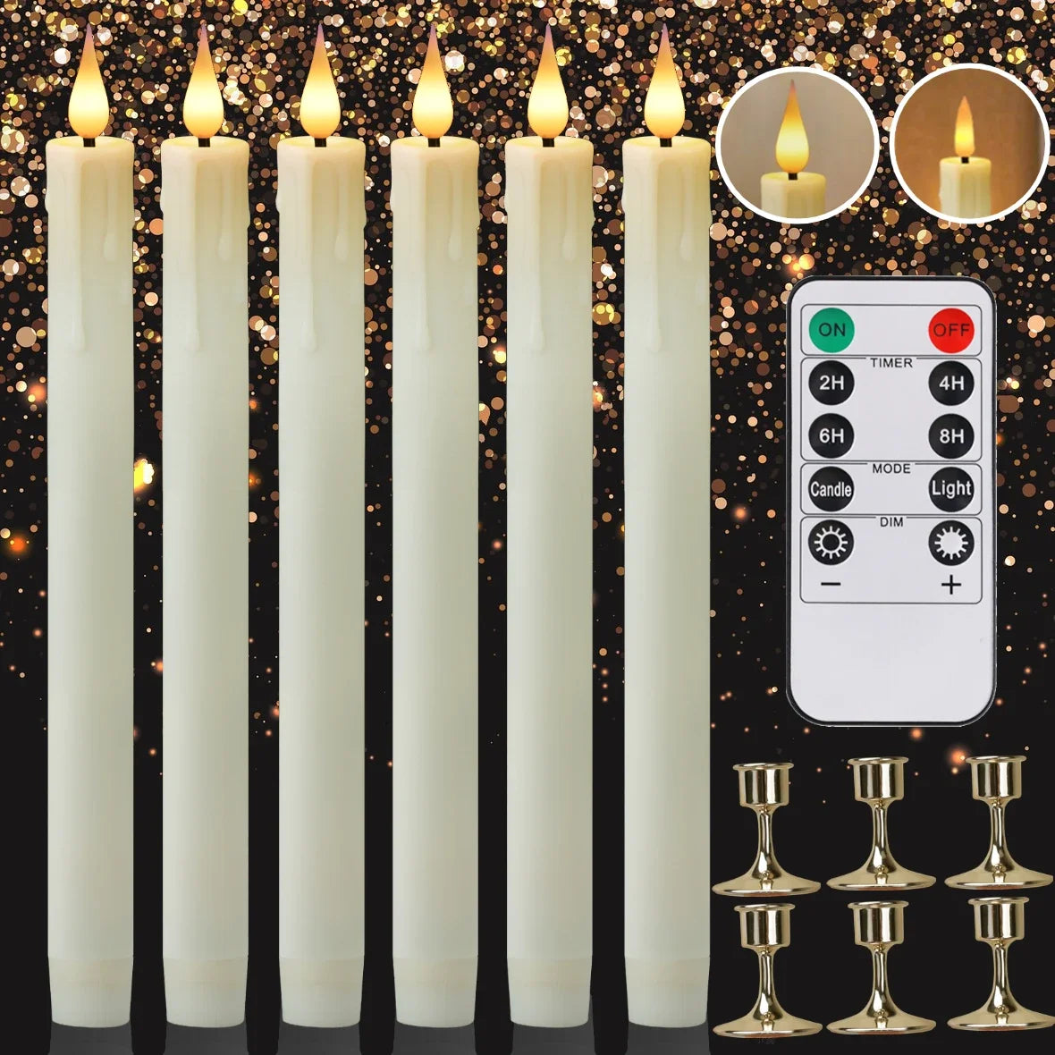Bougie LED Télécommande Mariage