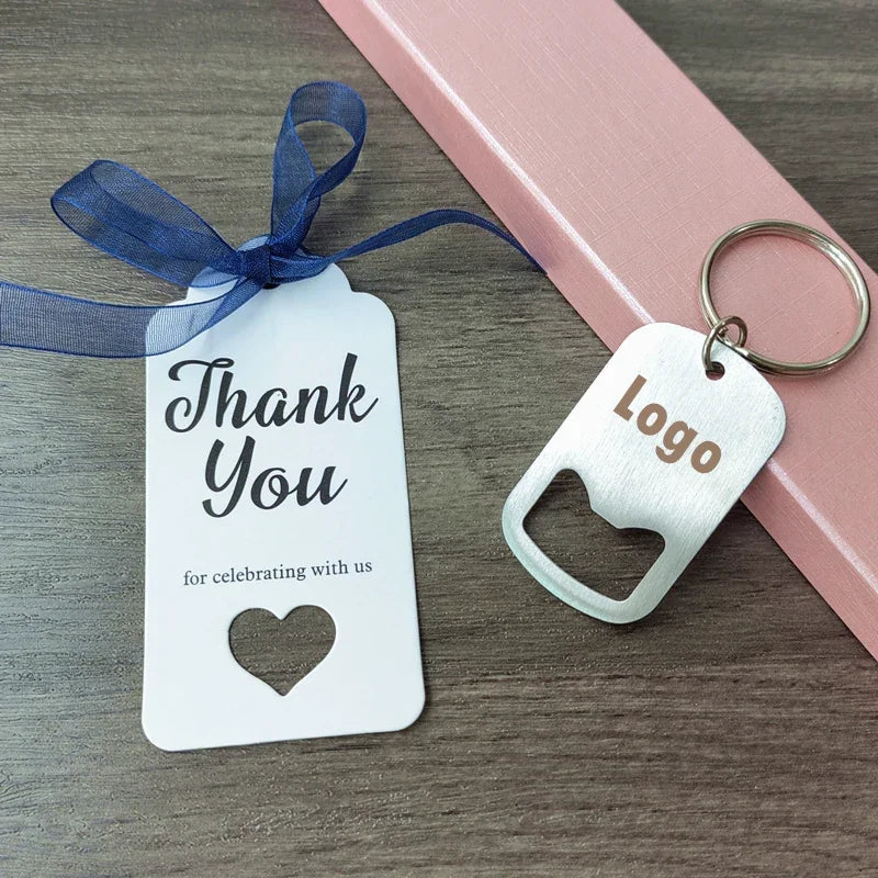 Cadeau Invité Mariage Porte-clés Décapsuleur Personnalisé