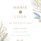Faire-part Mariage Personnalisé Floral Bohème