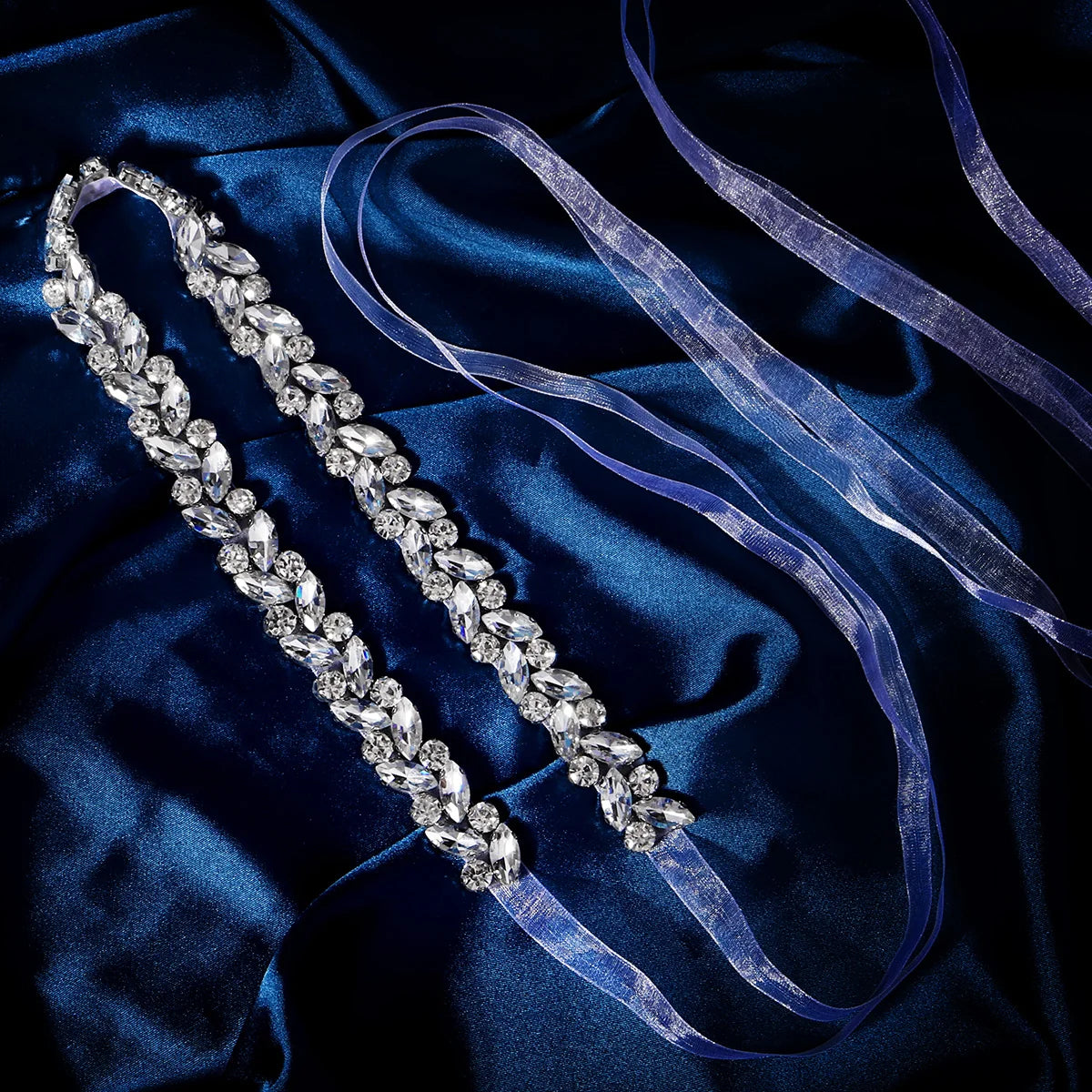 Ceinture strass pour robe de mariée