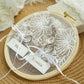 Coussin alliance tulle dentelle vintage