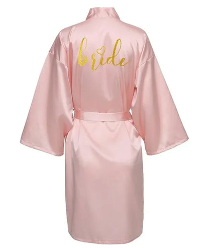 Kimono Satin Lettres Dorées