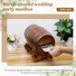 Urne Mariage Champêtre Tonneau en Bois