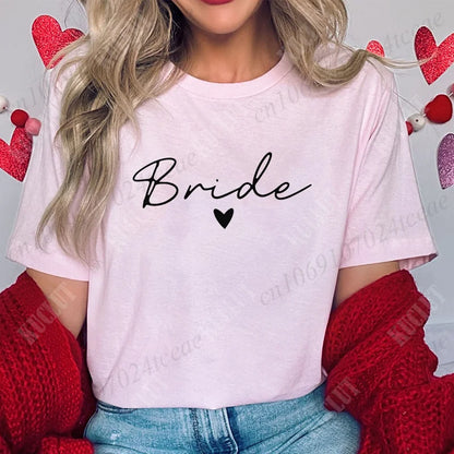T-shirt EVJF Bride Squad à cœur