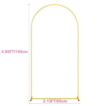 Arche Mariage Métal Doré Cérémonie — 65 x 150 cm