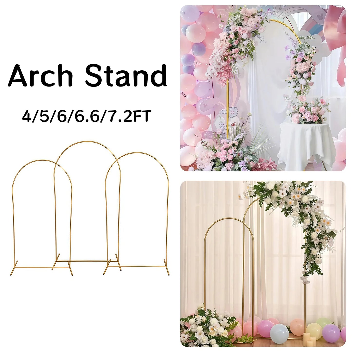 Arche Mariage Dorée Support Fond Photo