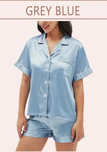 Pyjama Satin Assorti Demoiselles d'Honneur