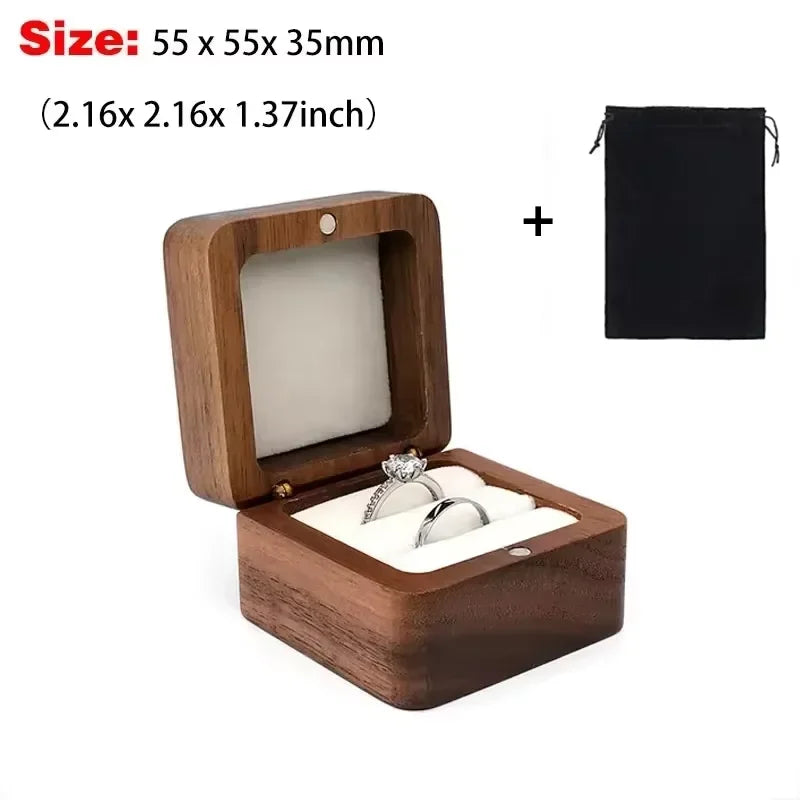 Boîte alliance bois gravée personnalisée