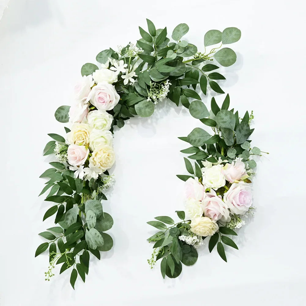 Décor Floral Panneau Mariage Roses Artificielles