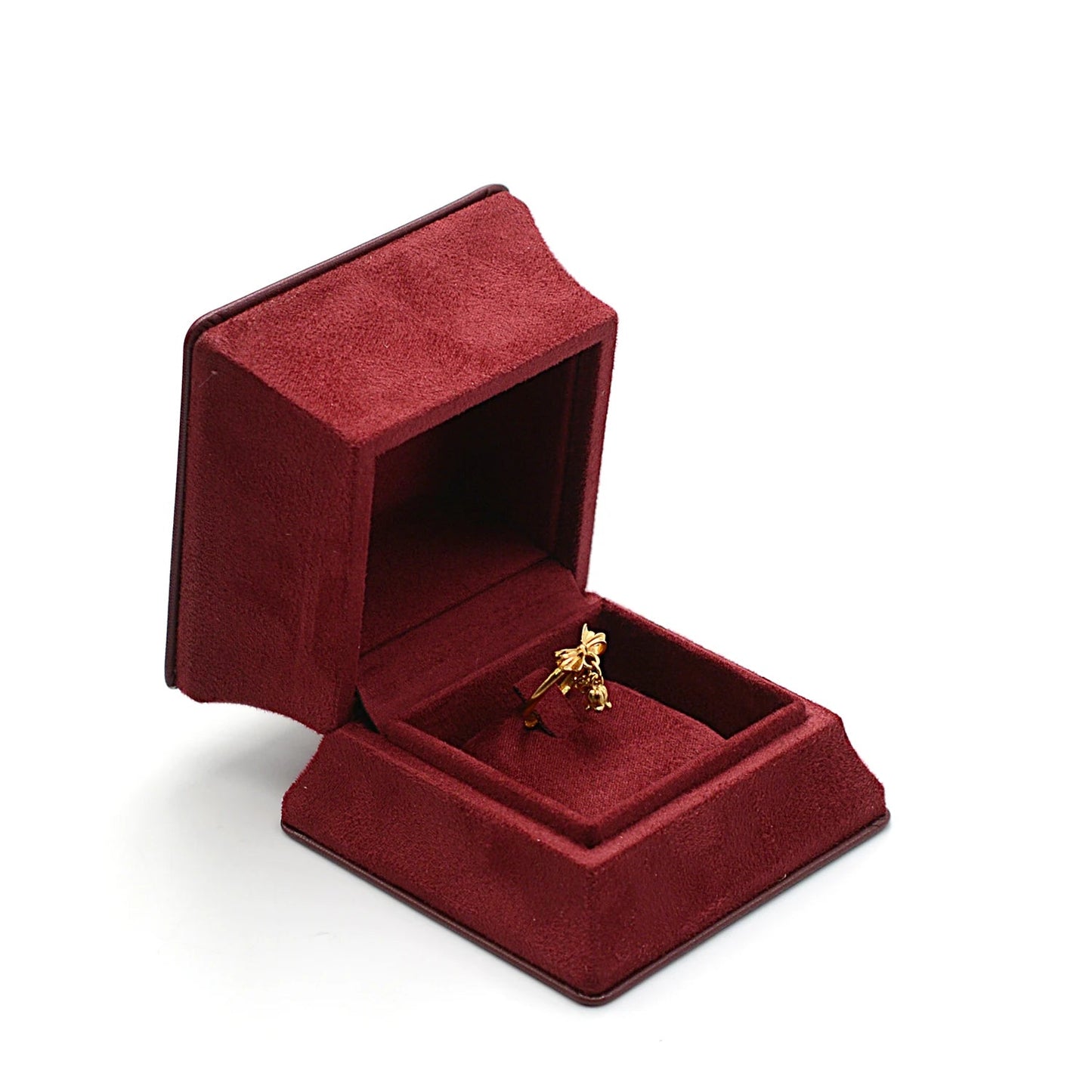 Boite Bague Velours Élégant