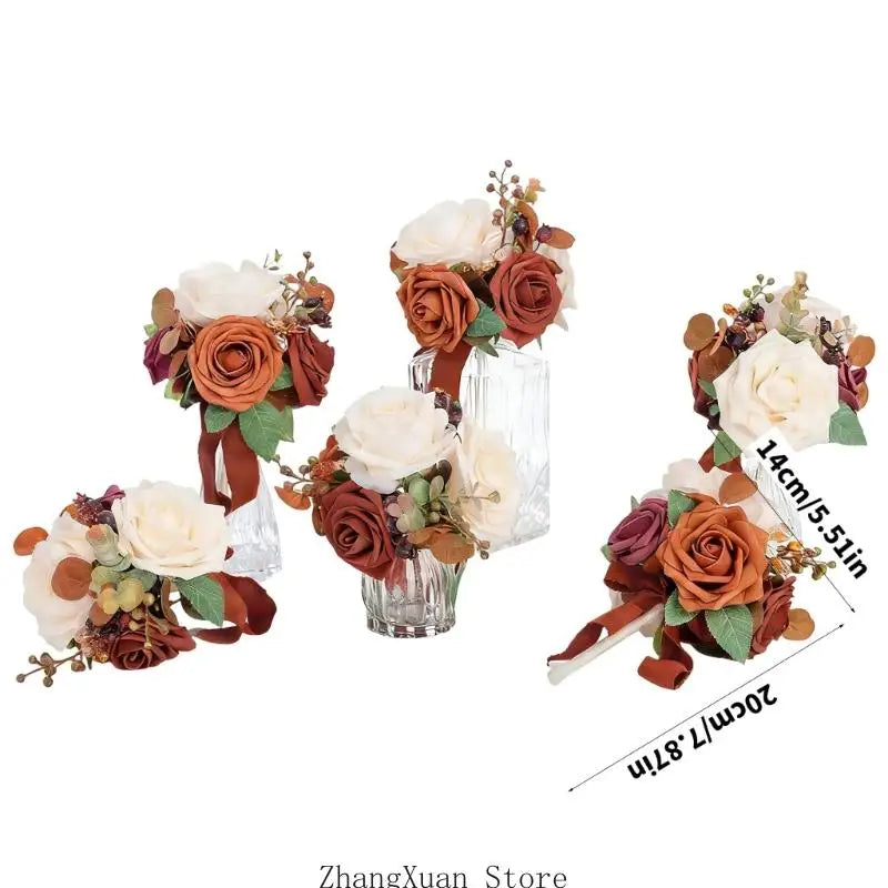 6 bouquets mariée et demoiselles d'honneur — vue 2