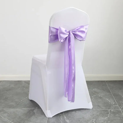 Nœud de Chaise Mariage Satin Lot 10 ou 50