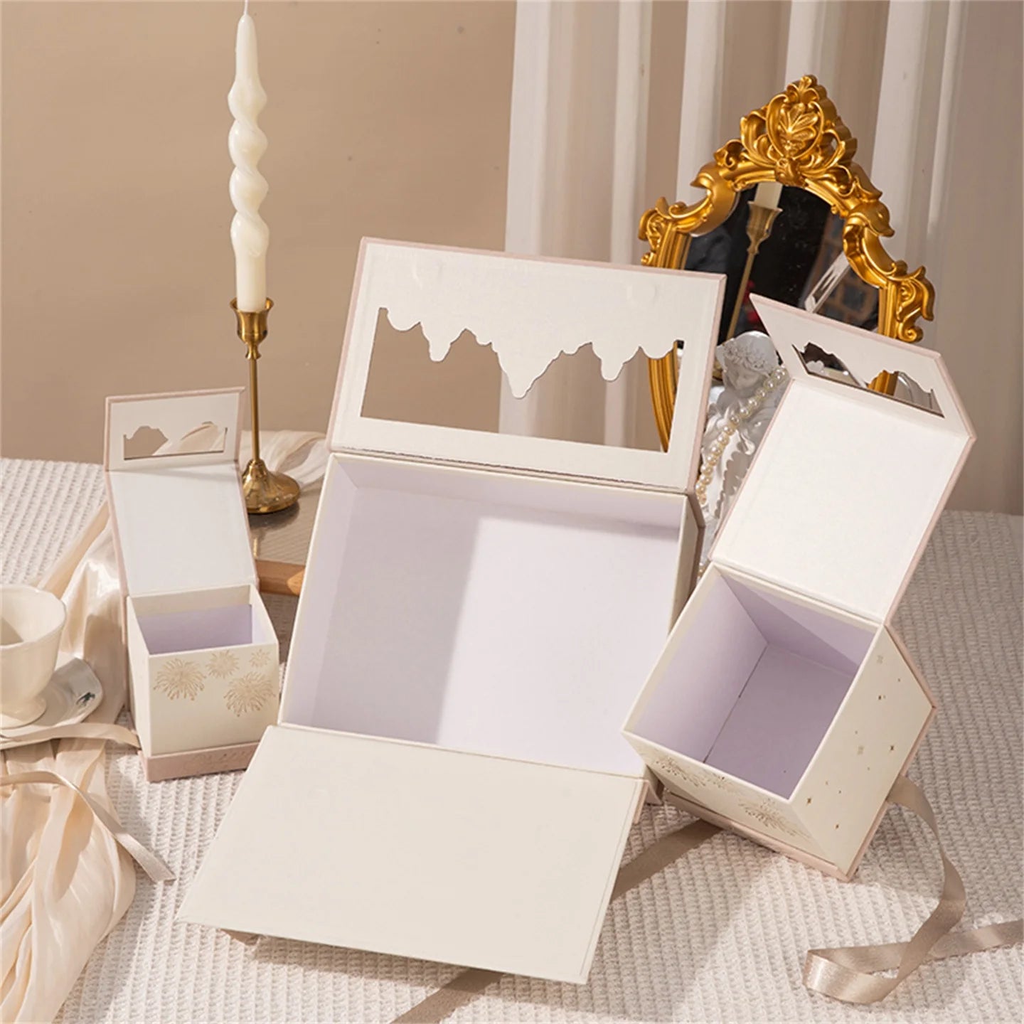 Coffret cadeau mariage avec carte de vœux