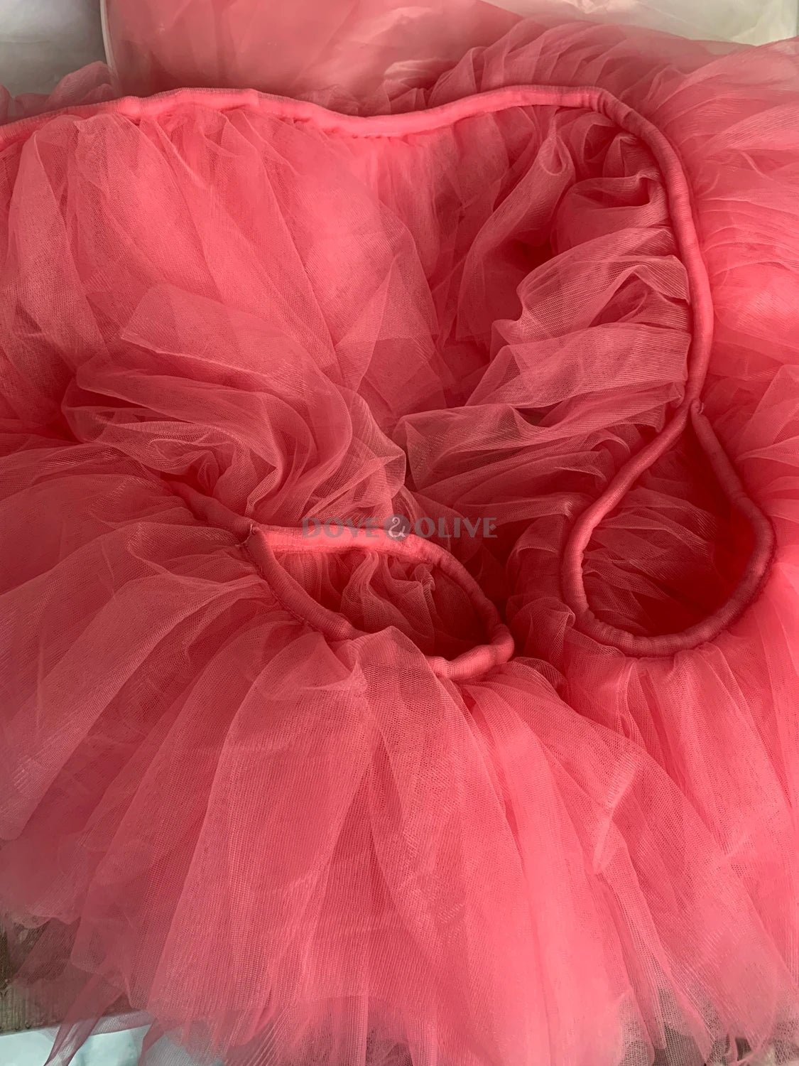 Étole Mariée Tulle Volants Superposés