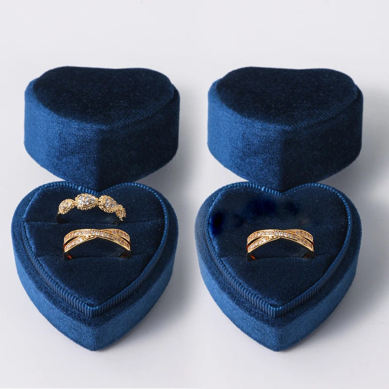 Boîte Alliance Cœur Velours