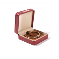 Boîte bague simili cuir boucle dorée — vue 9