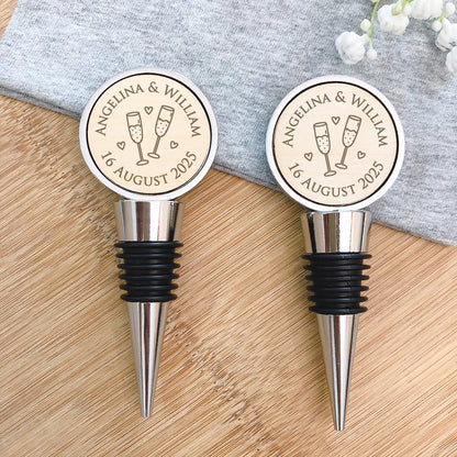 Bouchon de vin personnalisé mariage
