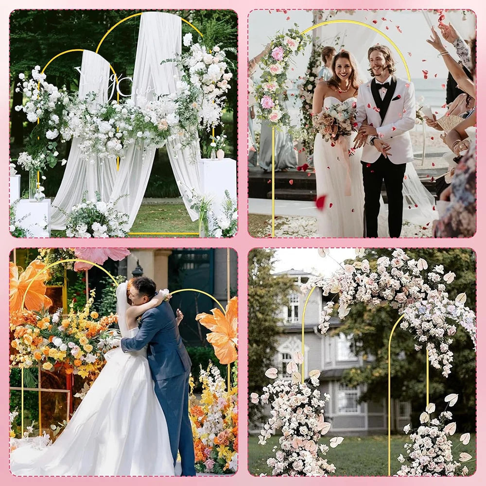 Arche Mariage Métal Doré Cérémonie