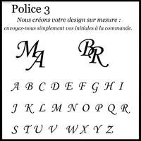Boutons de Manchette Mariage Gravés Initiales — vue 8