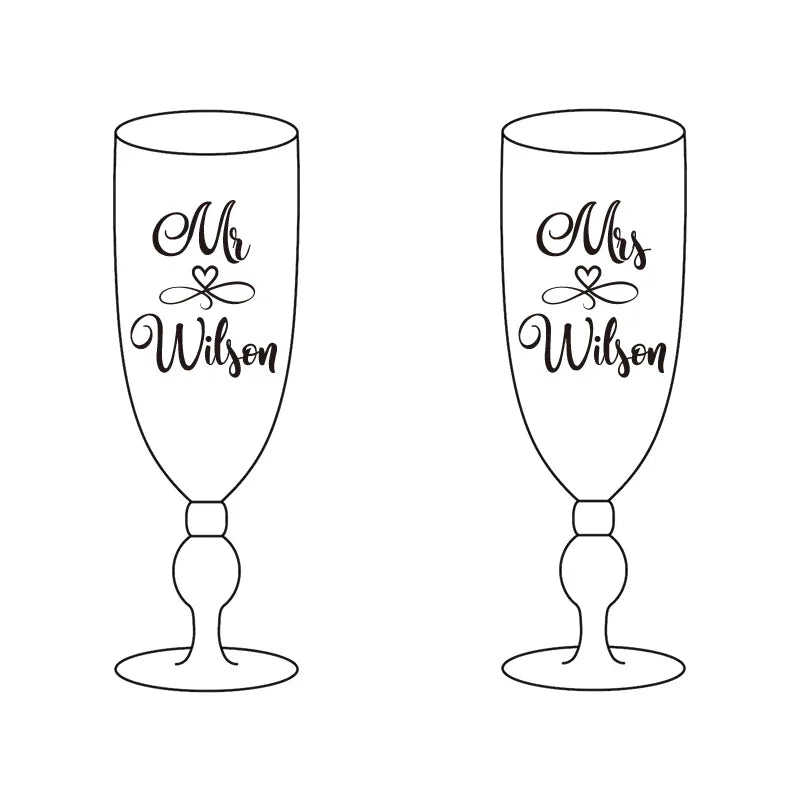 Flûte champagne personnalisée gravée mariage