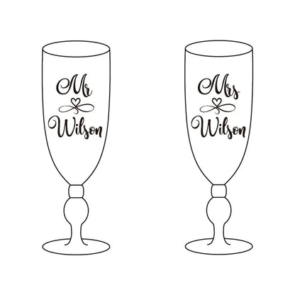 Flûte champagne personnalisée gravée mariage