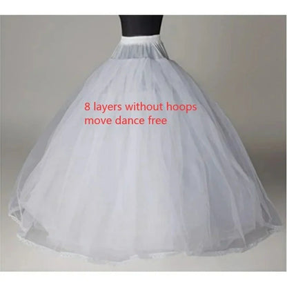 Jupon Mariée sans Cerceau en Tulle