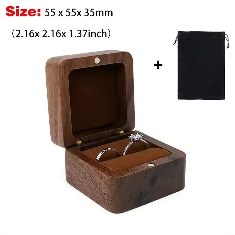 Boîte alliance bois gravée personnalisée