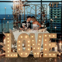 Lettres Lumineuses Géantes Mariage